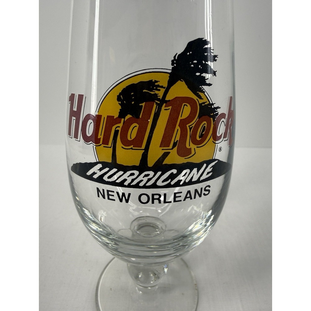Hard‎ Rock Cafe New Orleans Louisiana Hurricane Cocktail Beer Glass 10" Tall
